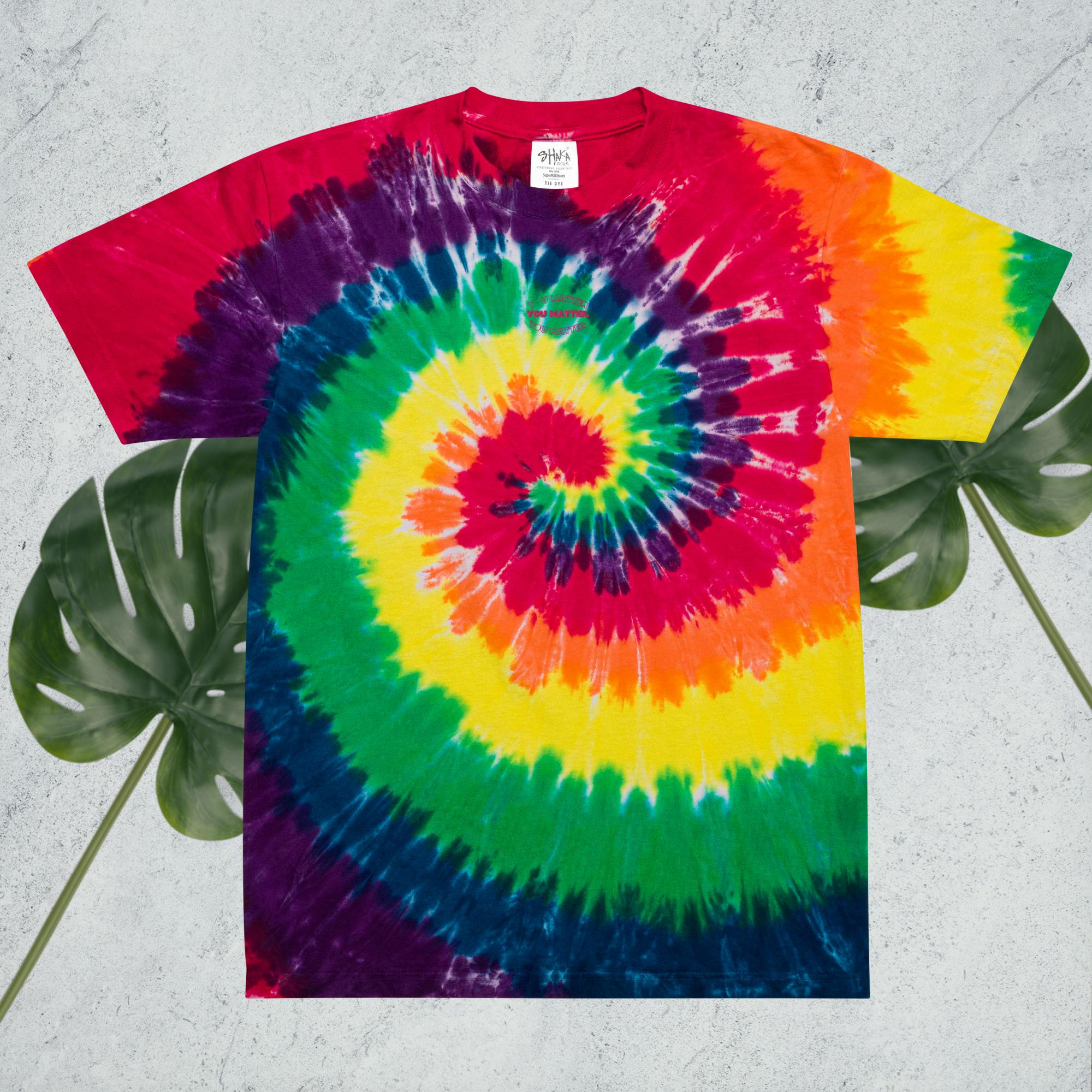 Oversized tie - dye t-shirt - WaiveDx