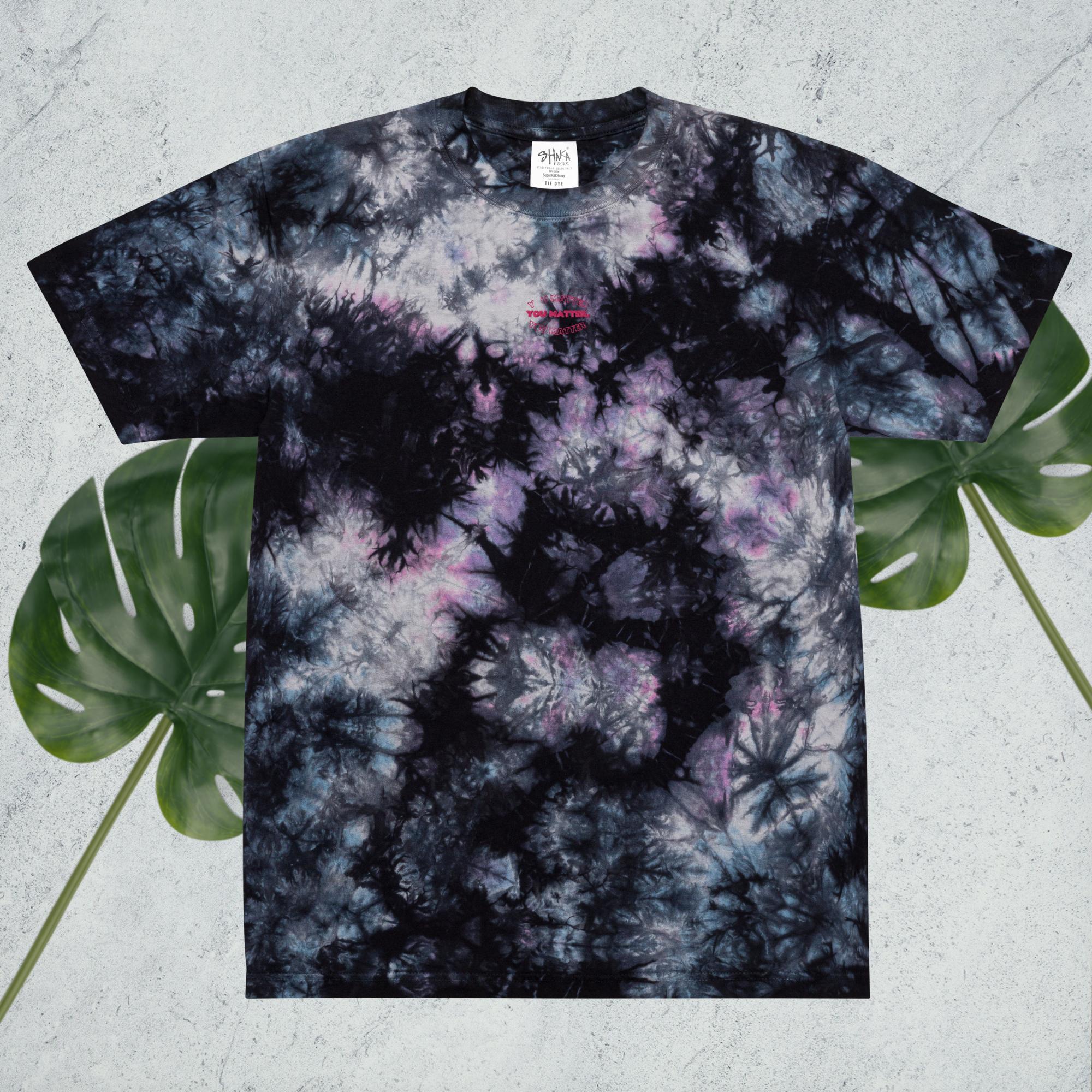 Oversized tie - dye t-shirt - WaiveDx