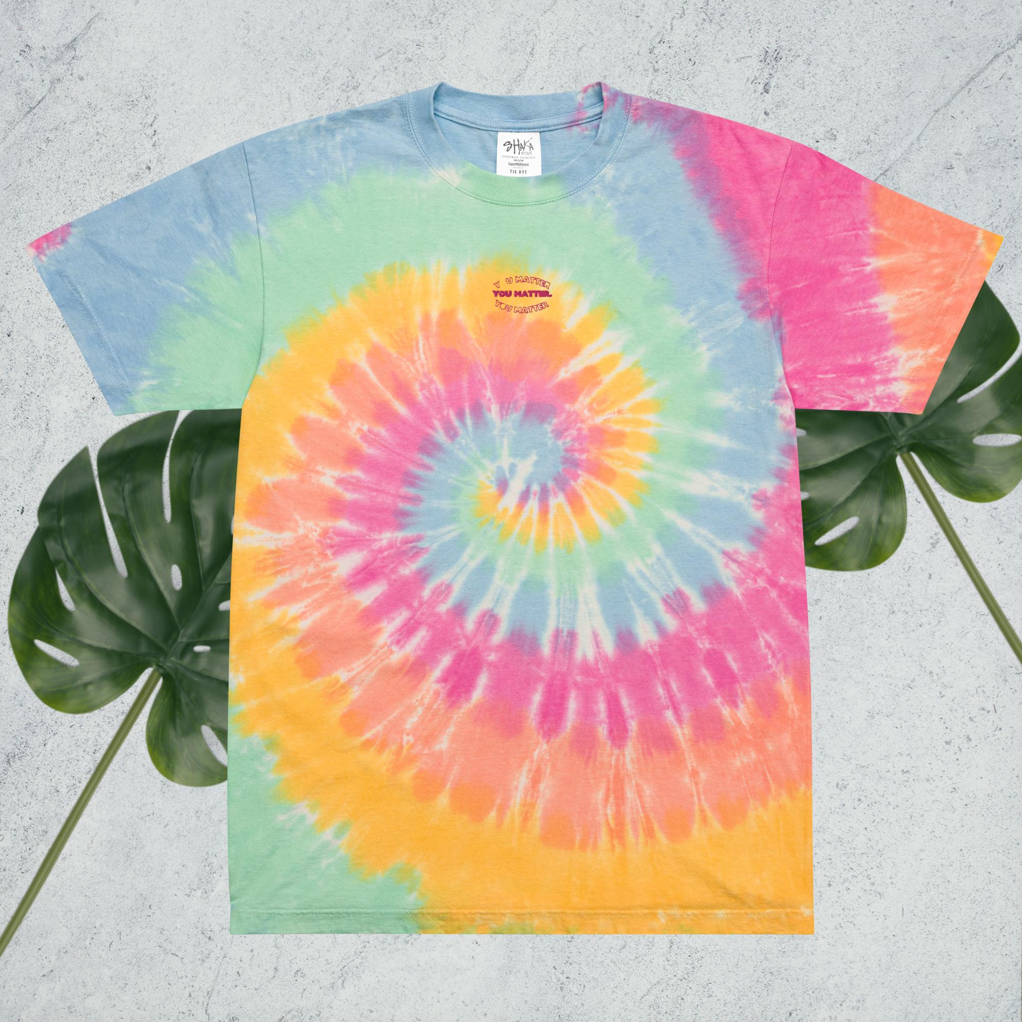 Oversized tie - dye t-shirt - WaiveDx